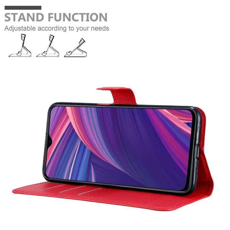 Cadorabo Hülle kompatibel mit Oppo R17 PRO Schutzhülle mit Magnetverschluss, Standfunktion und Kartenfach