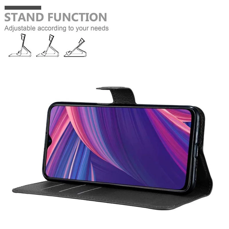 Cadorabo Hülle kompatibel mit Oppo R17 PRO Schutzhülle mit Magnetverschluss, Standfunktion und Kartenfach