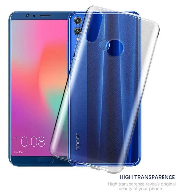 Cadorabo Hülle kompatibel mit Honor 10 LITE / Huawei P SMART 2019 Schutzhülle aus flexiblem TPU Silikon