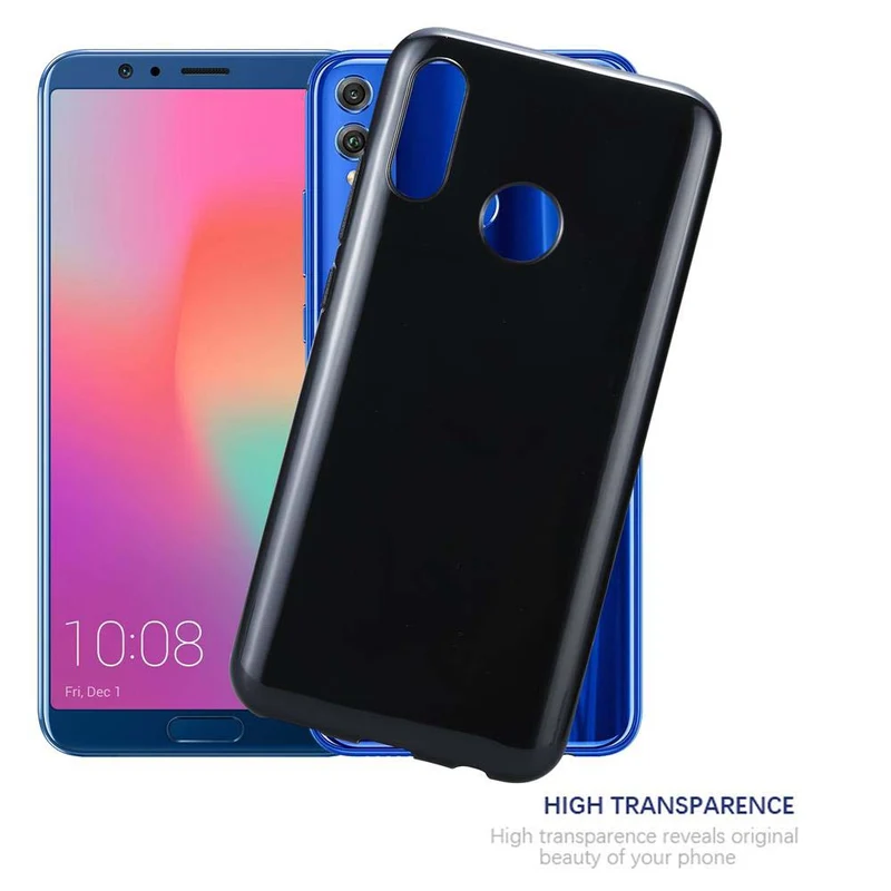 Cadorabo Hülle kompatibel mit Honor 10 LITE / Huawei P SMART 2019 Schutzhülle aus flexiblem TPU Silikon