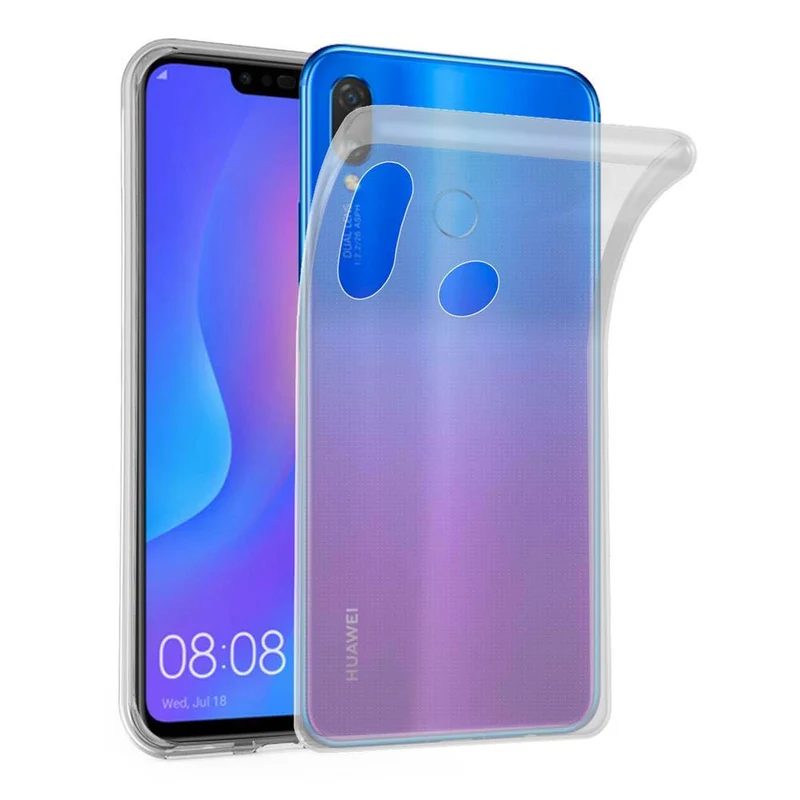 Cadorabo Hülle kompatibel mit Huawei P SMART PLUS 2019 Schutzhülle aus flexiblem TPU Silikon