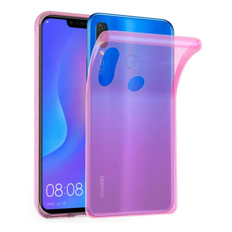 Cadorabo Hülle kompatibel mit Huawei P SMART PLUS 2019 Schutzhülle aus flexiblem TPU Silikon