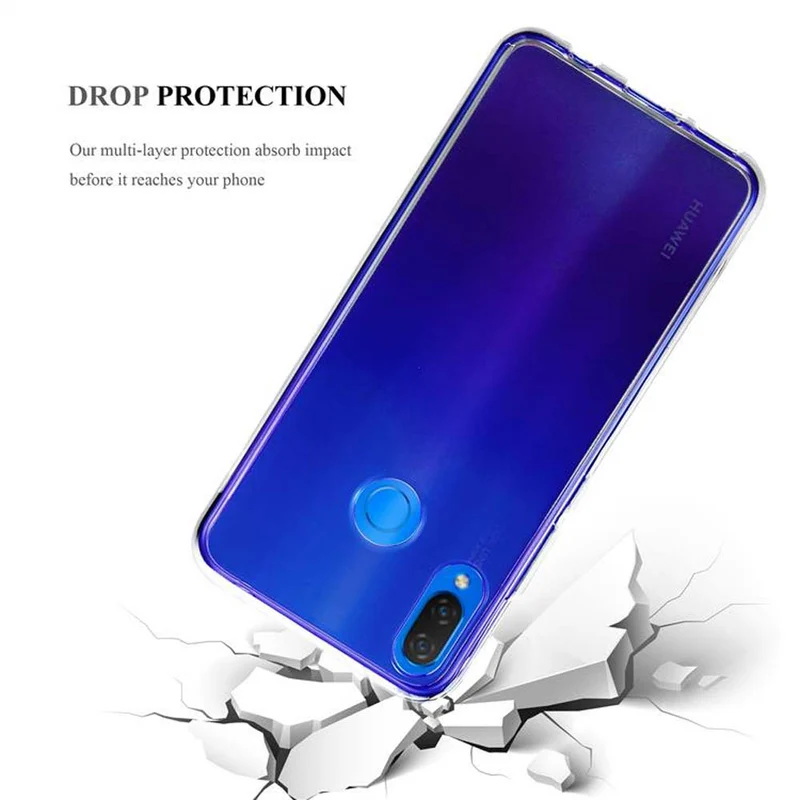 Cadorabo Hülle kompatibel mit Huawei P SMART PLUS 2019 Schutzhülle aus flexiblem TPU Silikon