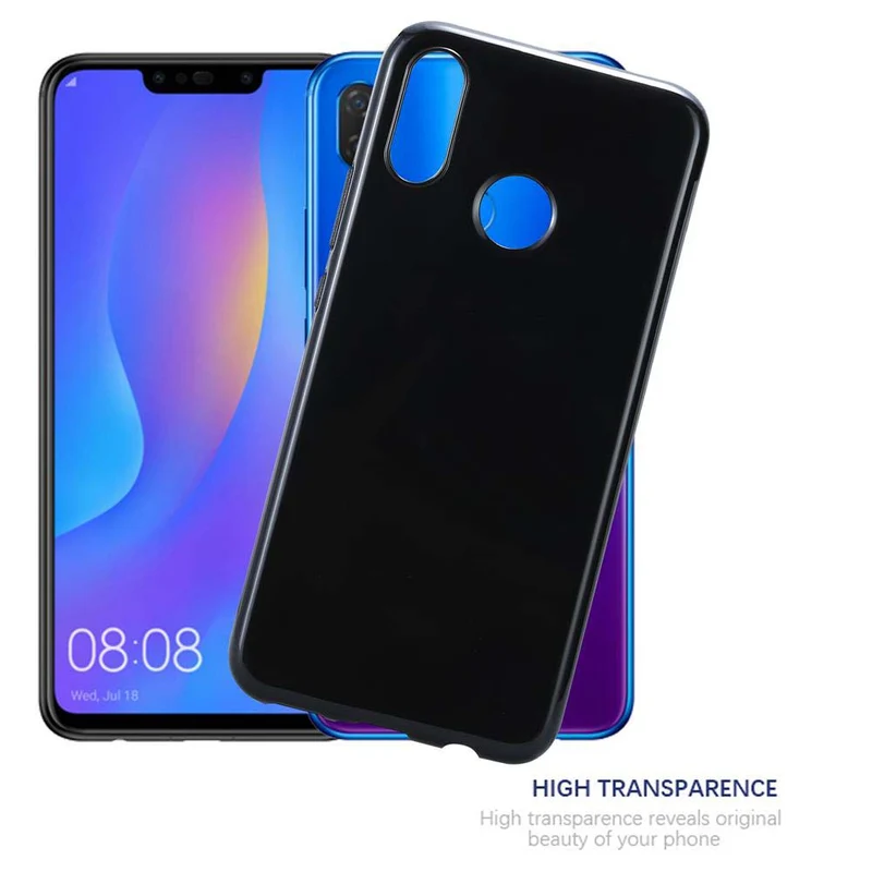 Cadorabo Hülle kompatibel mit Huawei P SMART PLUS 2019 Schutzhülle aus flexiblem TPU Silikon