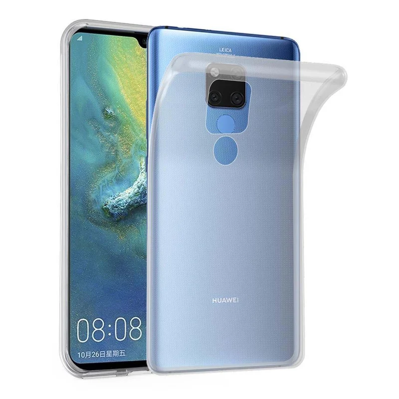 Cadorabo Hülle kompatibel mit Huawei MATE 20 X Schutzhülle aus flexiblem TPU Silikon