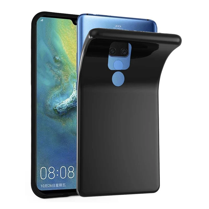 Cadorabo Hülle kompatibel mit Huawei MATE 20 X Schutzhülle aus flexiblem TPU Silikon