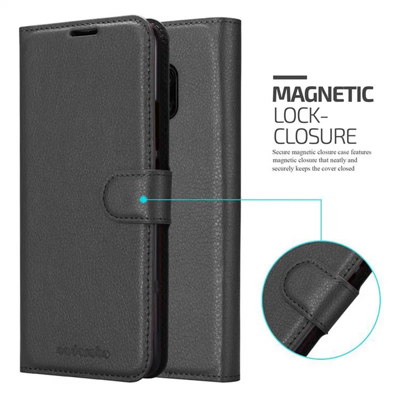 Cadorabo Hülle kompatibel mit Huawei MATE 20 PRO Schutzhülle mit Magnetverschluss, Standfunktion und Kartenfach