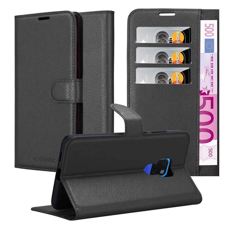 Cadorabo Hülle kompatibel mit Huawei MATE 20 Schutzhülle mit Magnetverschluss, Standfunktion und Kartenfach