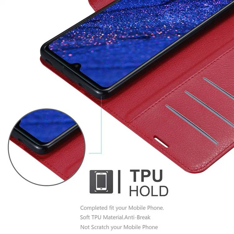 Cadorabo Hülle kompatibel mit Huawei MATE 20 Schutzhülle mit Magnetverschluss, Standfunktion und Kartenfach