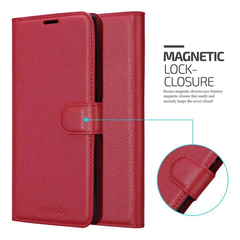 Cadorabo Hülle kompatibel mit Huawei MATE 20 Schutzhülle mit Magnetverschluss, Standfunktion und Kartenfach