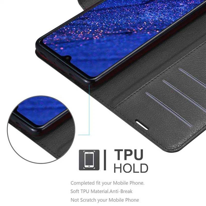 Cadorabo Hülle kompatibel mit Huawei MATE 20 Schutzhülle mit Magnetverschluss, Standfunktion und Kartenfach