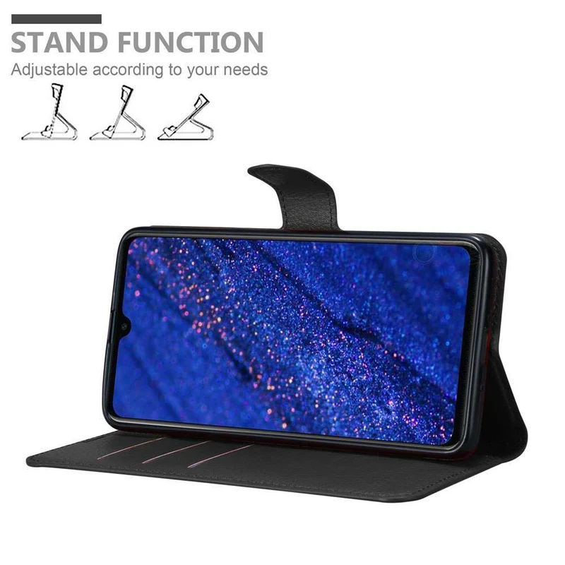 Cadorabo Hülle kompatibel mit Huawei MATE 20 Schutzhülle mit Magnetverschluss, Standfunktion und Kartenfach