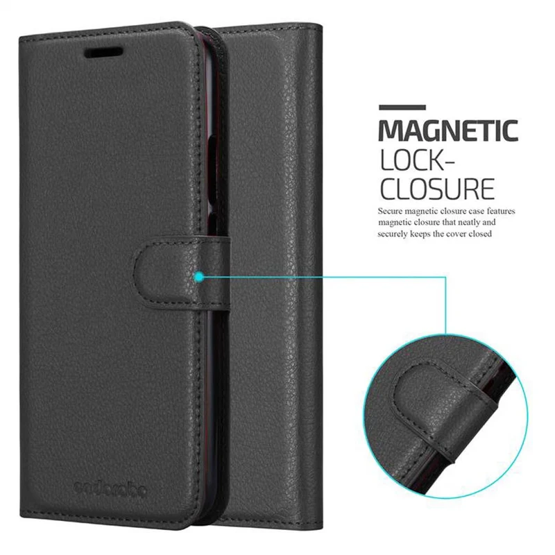 Cadorabo Hülle kompatibel mit Huawei MATE 20 LITE Schutzhülle mit Magnetverschluss, Standfunktion und Kartenfach