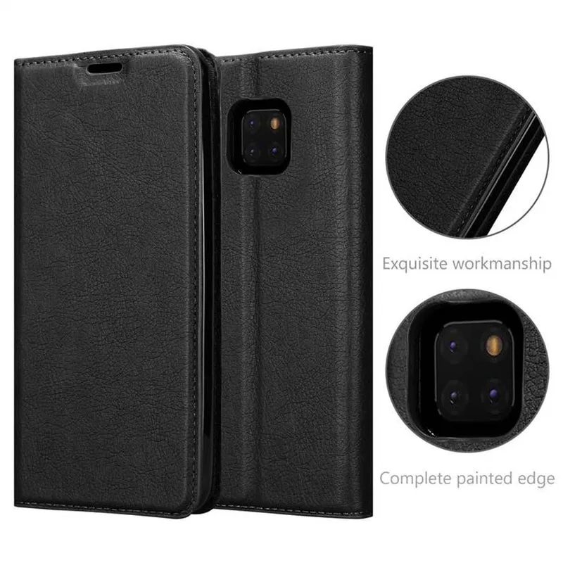 Cadorabo Hülle kompatibel mit Huawei MATE 20 PRO Schutzhülle mit Magnetverschluss, Standfunktion und Kartenfach