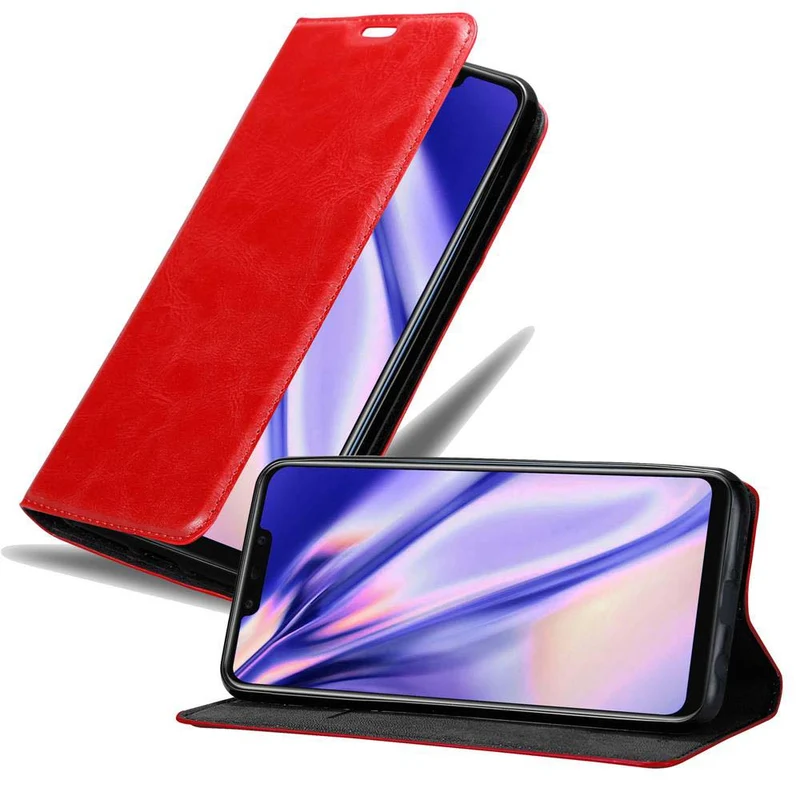 Cadorabo Hülle kompatibel mit Huawei MATE 20 LITE Schutzhülle mit Magnetverschluss, Standfunktion und Kartenfach