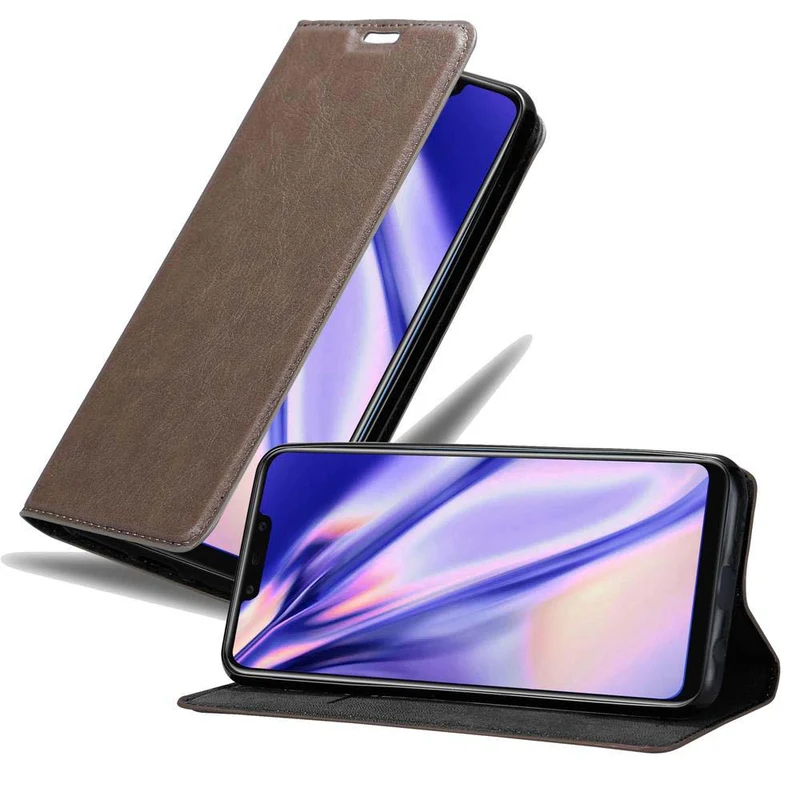 Cadorabo Hülle kompatibel mit Huawei MATE 20 LITE Schutzhülle mit Magnetverschluss, Standfunktion und Kartenfach