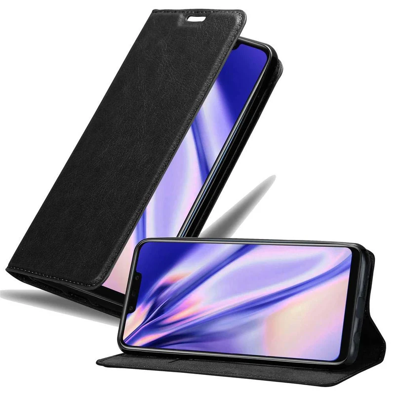 Cadorabo Hülle kompatibel mit Huawei MATE 20 LITE Schutzhülle mit Magnetverschluss, Standfunktion und Kartenfach