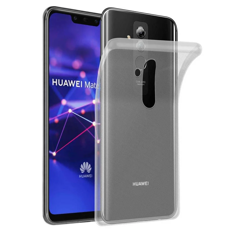 Cadorabo Hülle kompatibel mit Huawei MATE 20 LITE Schutzhülle aus flexiblem TPU Silikon