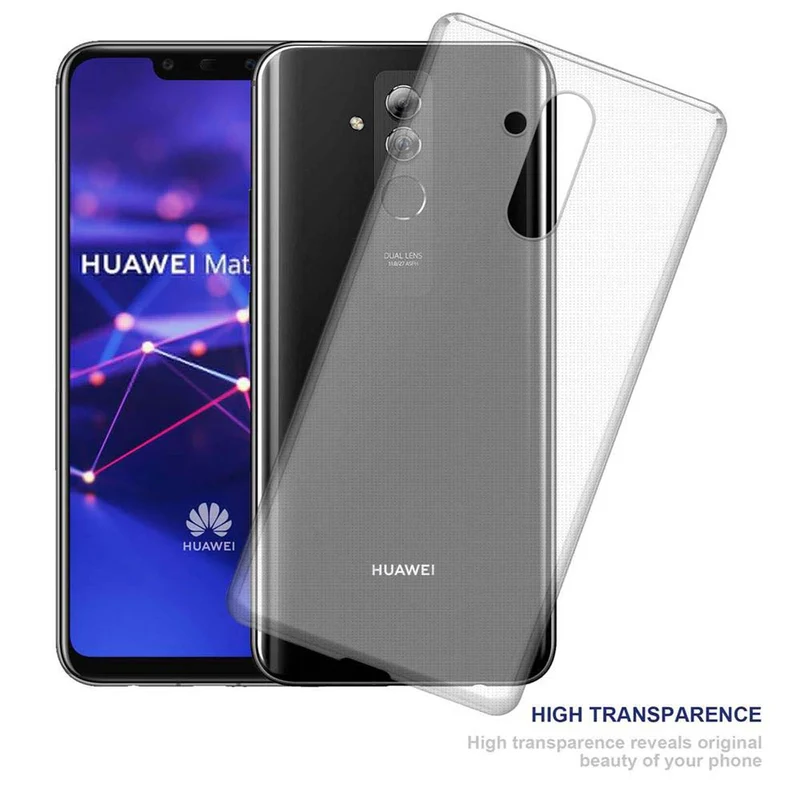 Cadorabo Hülle kompatibel mit Huawei MATE 20 LITE Schutzhülle aus flexiblem TPU Silikon