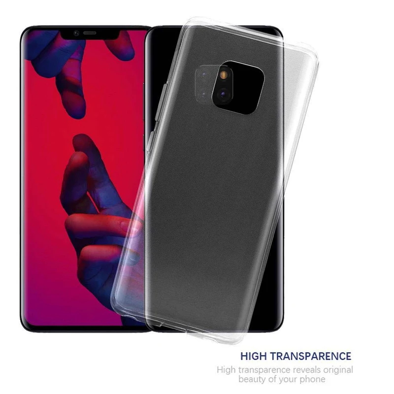 Cadorabo Hülle kompatibel mit Huawei MATE 20 PRO Schutzhülle aus flexiblem TPU Silikon