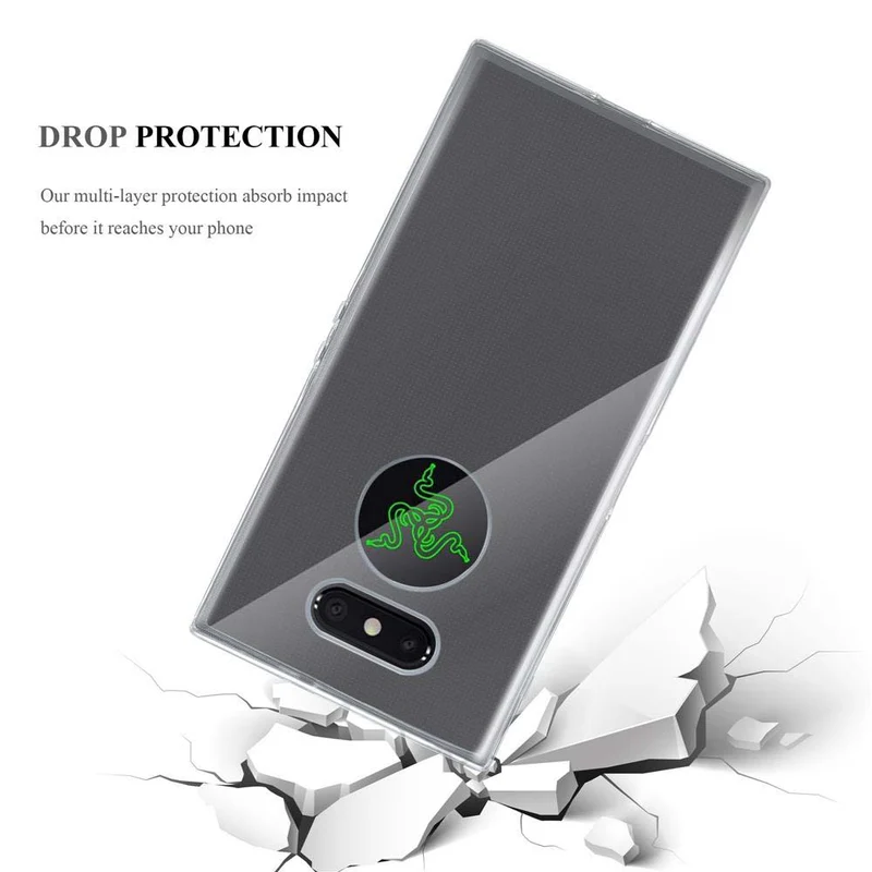 Cadorabo Hülle kompatibel mit Razer Phone 2 Schutzhülle aus flexiblem TPU Silikon