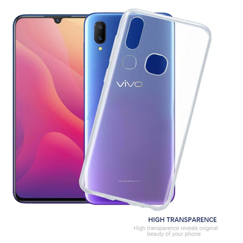 Cadorabo Hülle kompatibel mit Vivo V11i Schutzhülle aus flexiblem TPU Silikon