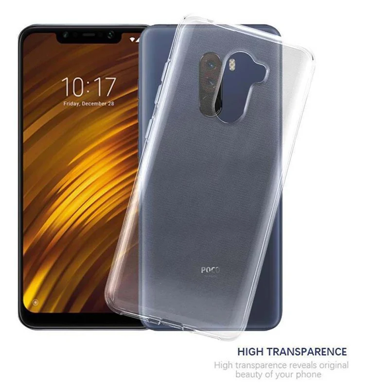 Cadorabo Hülle kompatibel mit Xiaomi Pocophone F1 Schutzhülle aus flexiblem TPU Silikon