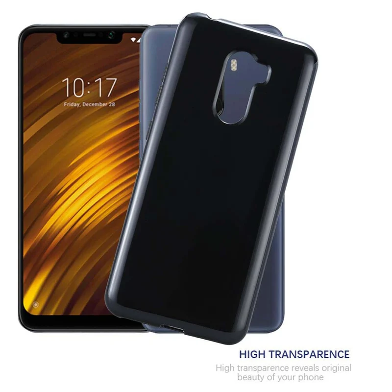 Cadorabo Hülle kompatibel mit Xiaomi Pocophone F1 Schutzhülle aus flexiblem TPU Silikon
