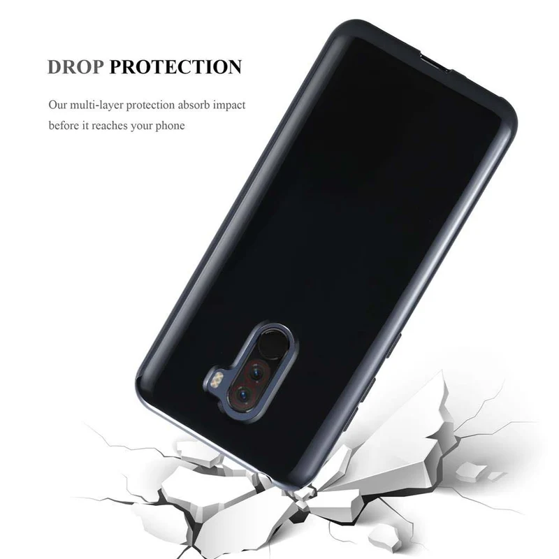 Cadorabo Hülle kompatibel mit Xiaomi Pocophone F1 Schutzhülle aus flexiblem TPU Silikon