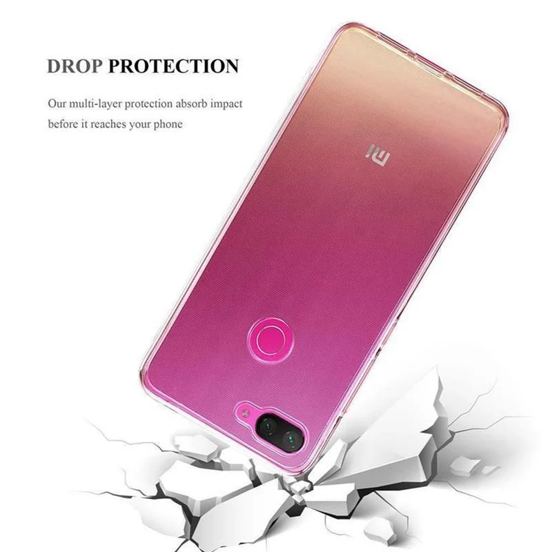 Cadorabo Hülle kompatibel mit Xiaomi Mi 8 LITE Schutzhülle aus flexiblem TPU Silikon