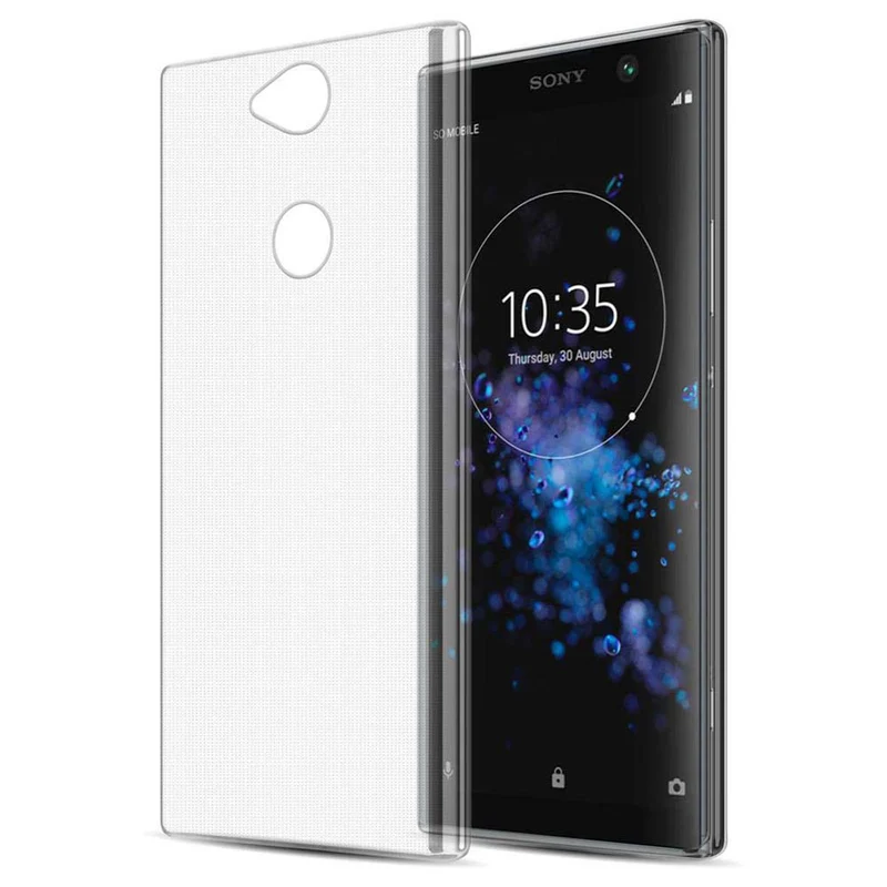 Cadorabo Hülle kompatibel mit Sony Xperia XA2 PLUS Schutzhülle aus flexiblem TPU Silikon