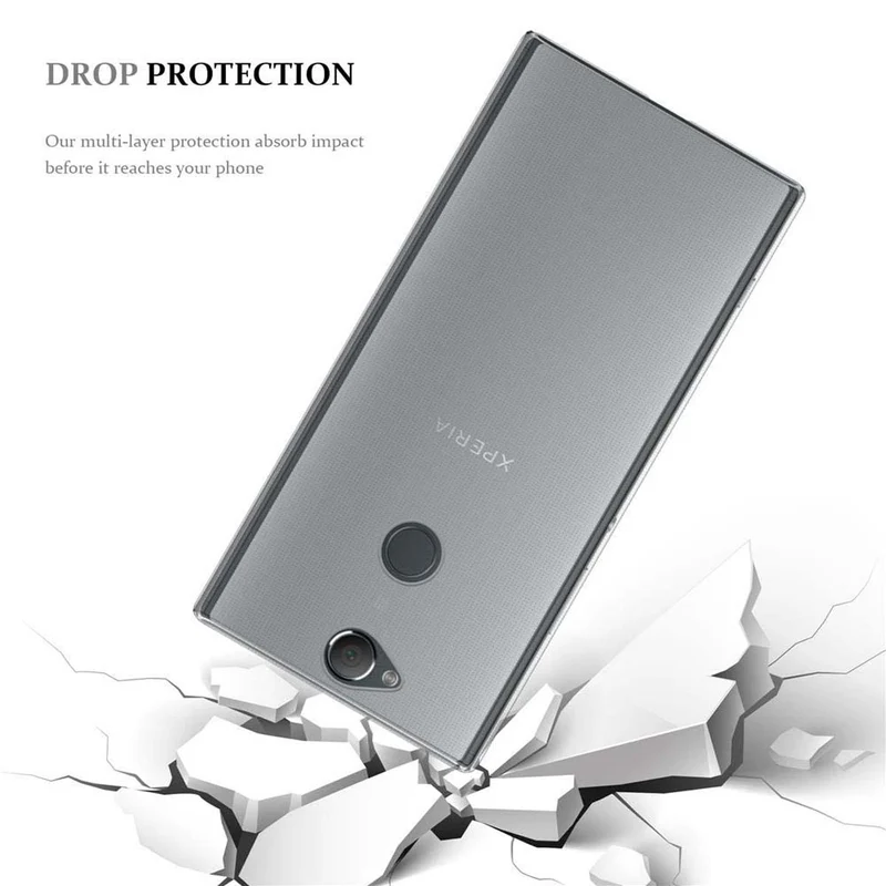 Cadorabo Hülle kompatibel mit Sony Xperia XA2 PLUS Schutzhülle aus flexiblem TPU Silikon