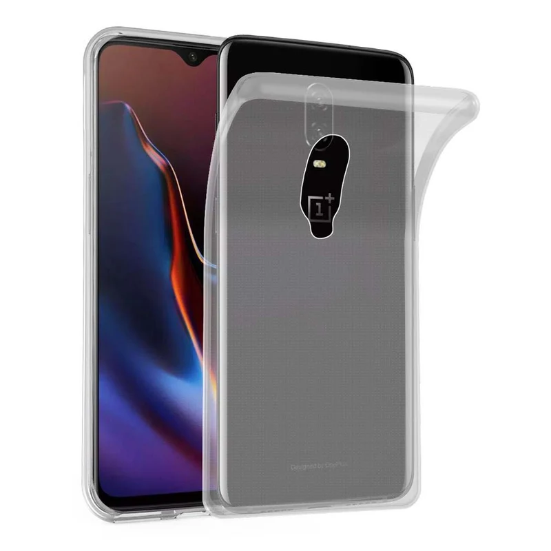 Cadorabo Hülle kompatibel mit OnePlus 6T Schutzhülle aus flexiblem TPU Silikon