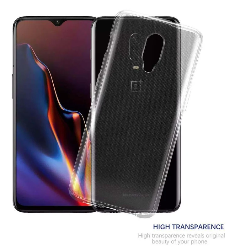 Cadorabo Hülle kompatibel mit OnePlus 6T Schutzhülle aus flexiblem TPU Silikon