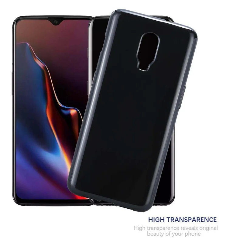 Cadorabo Hülle kompatibel mit OnePlus 6T Schutzhülle aus flexiblem TPU Silikon