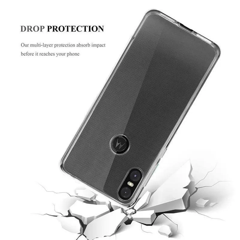 Cadorabo Hülle kompatibel mit Motorola ONE / P30 PLAY Schutzhülle aus flexiblem TPU Silikon