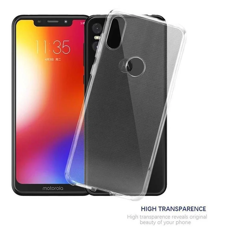 Cadorabo Hülle kompatibel mit Motorola ONE / P30 PLAY Schutzhülle aus flexiblem TPU Silikon