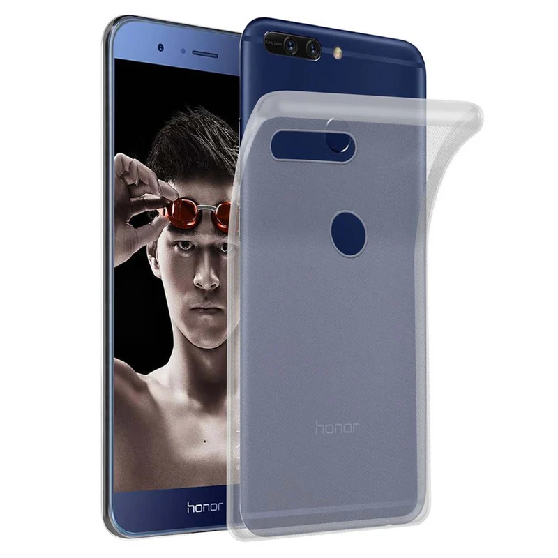 Cadorabo Hülle kompatibel mit Honor V9 Schutzhülle aus flexiblem TPU Silikon