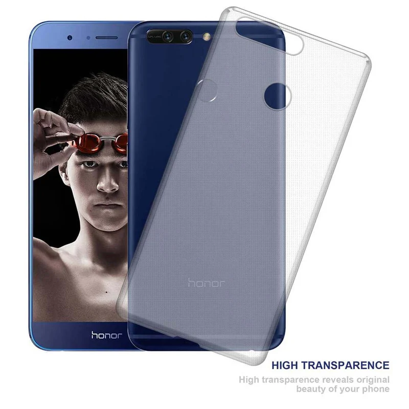 Cadorabo Hülle kompatibel mit Honor V9 Schutzhülle aus flexiblem TPU Silikon