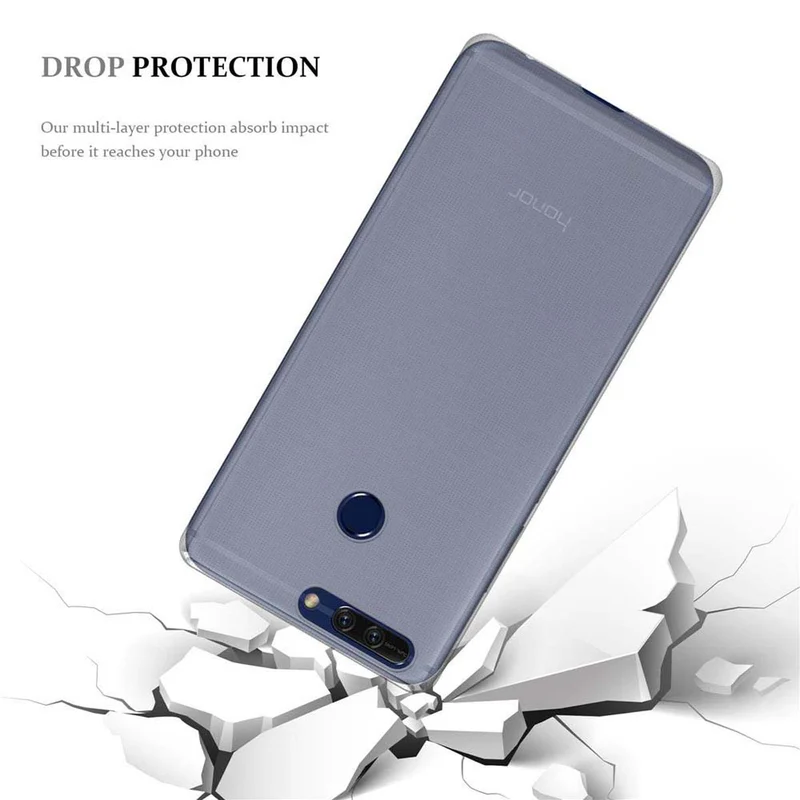 Cadorabo Hülle kompatibel mit Honor V9 Schutzhülle aus flexiblem TPU Silikon