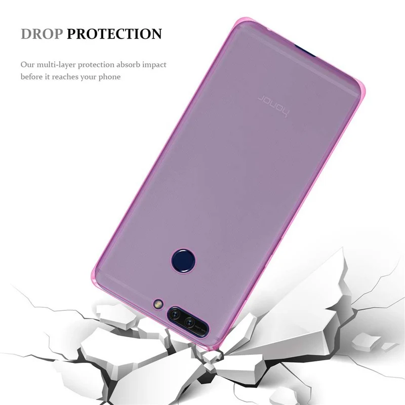 Cadorabo Hülle kompatibel mit Honor V9 Schutzhülle aus flexiblem TPU Silikon