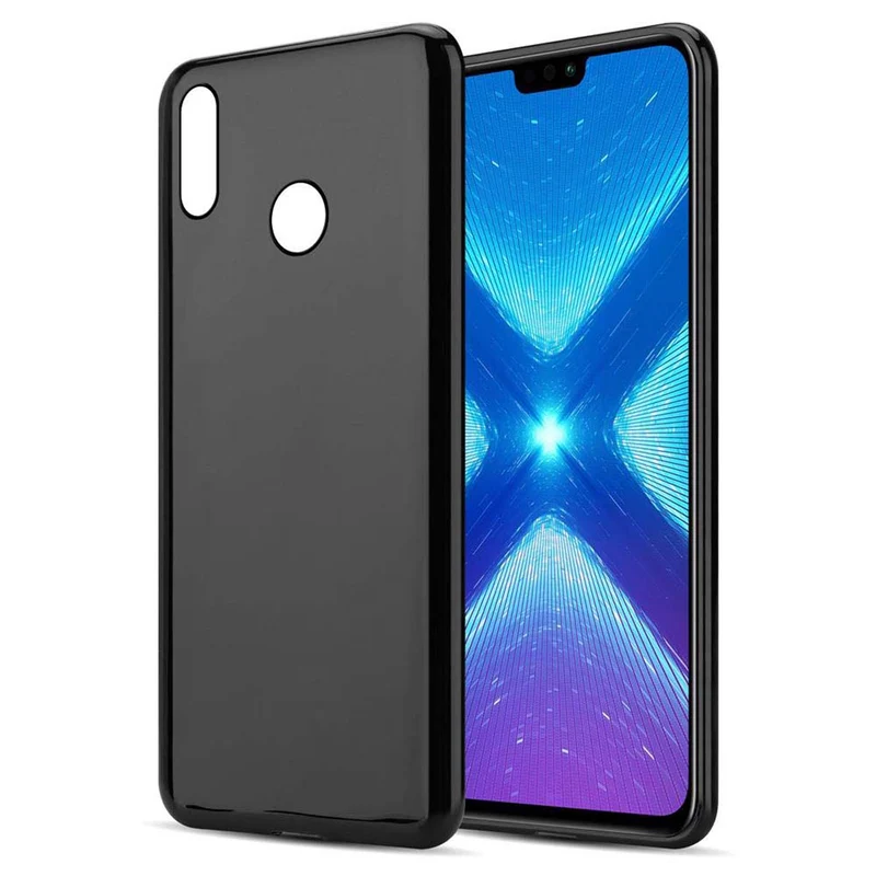 Cadorabo Hülle kompatibel mit Honor 8X Schutzhülle aus flexiblem TPU Silikon