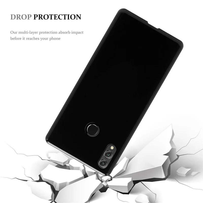 Cadorabo Hülle kompatibel mit Honor 8X Schutzhülle aus flexiblem TPU Silikon