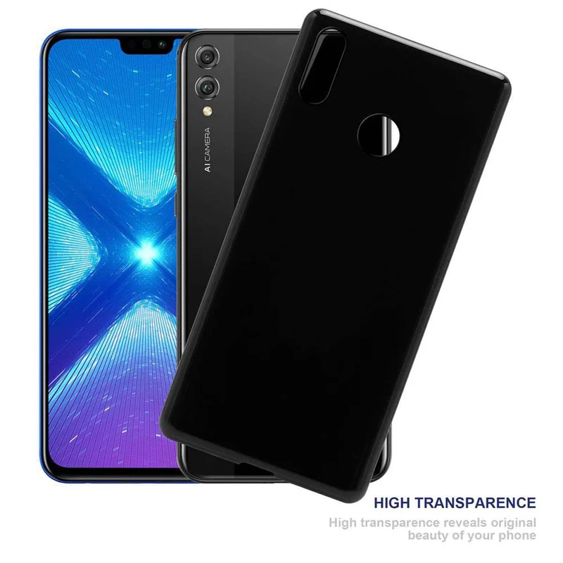 Cadorabo Hülle kompatibel mit Honor 8X Schutzhülle aus flexiblem TPU Silikon