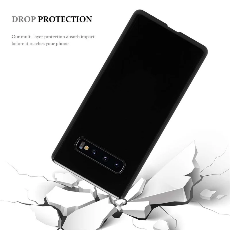 Cadorabo Hülle kompatibel mit Samsung Galaxy S10 4G Schutzhülle aus flexiblem TPU Silikon