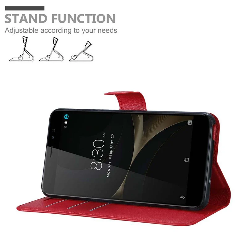 Cadorabo Hülle kompatibel mit ZTE Nubia N1 LITE Schutzhülle mit Magnetverschluss, Standfunktion und Kartenfach
