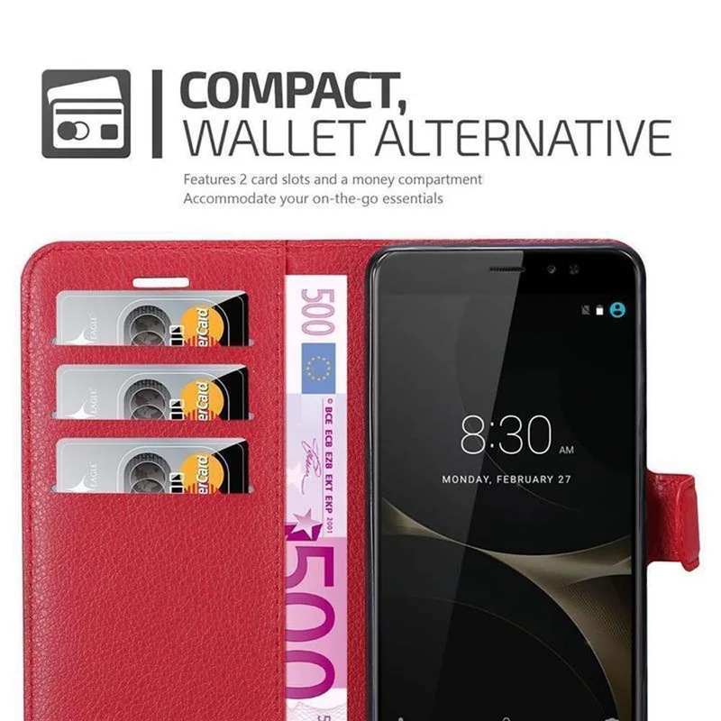 Cadorabo Hülle kompatibel mit ZTE Nubia N1 LITE Schutzhülle mit Magnetverschluss, Standfunktion und Kartenfach