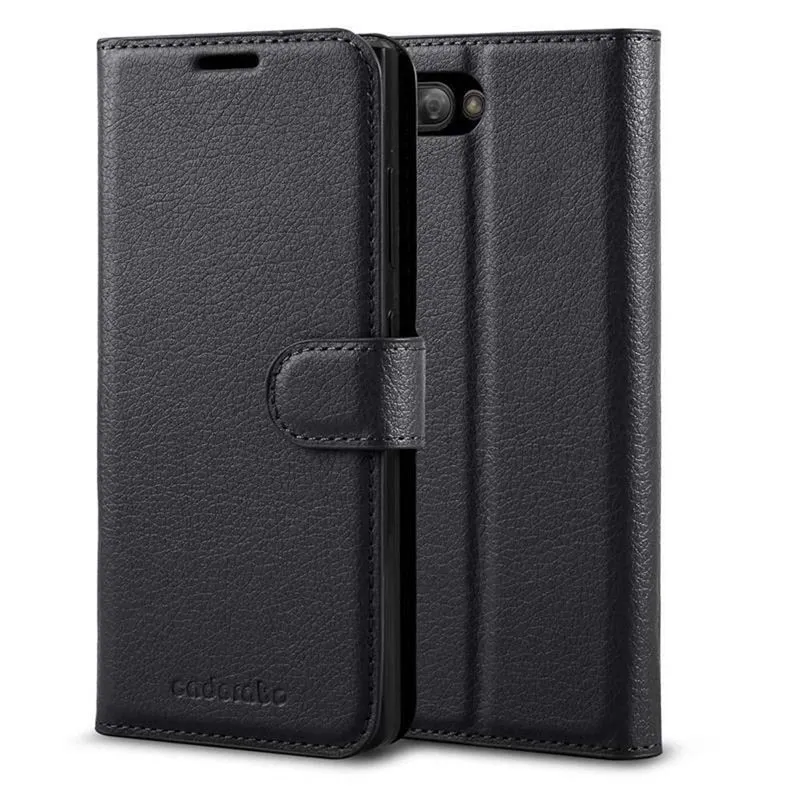 Cadorabo Hülle kompatibel mit Blackberry KEY 2 LE Schutzhülle mit Magnetverschluss, Standfunktion und Kartenfach