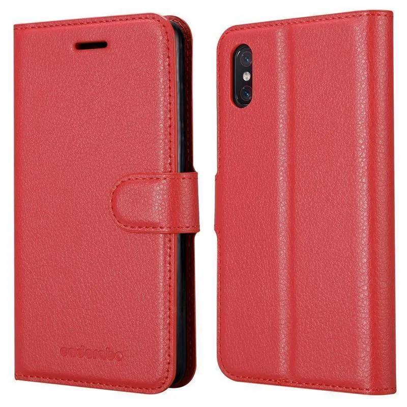Cadorabo Hülle kompatibel mit Xiaomi Mi 8 PRO Schutzhülle mit Magnetverschluss, Standfunktion und Kartenfach