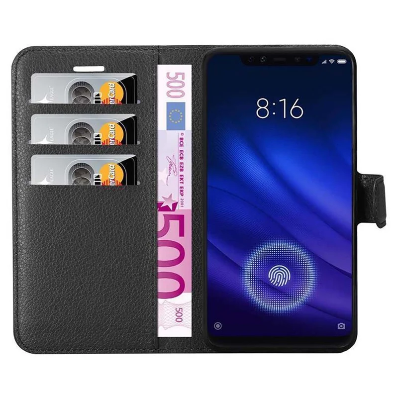Cadorabo Hülle kompatibel mit Xiaomi Mi 8 PRO Schutzhülle mit Magnetverschluss, Standfunktion und Kartenfach